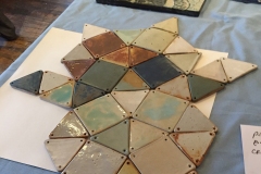 Kinetic Tiles - Playing with different formations / sculpture